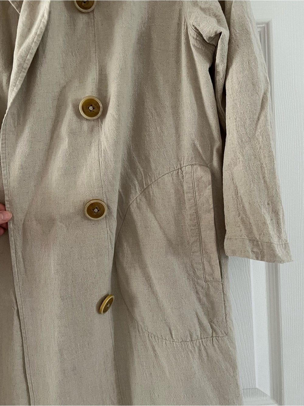 Free People Sweet Melody trench, XS- Light Beige - Picture 5 of 8